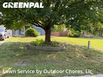 Front Yard Mowing in Coon Rapids, 55433, Lawn Work by Outdoor Chores, Llc, work completed in Nov , 2025