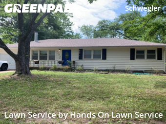 Lawn Mowin Lawrence,66046,Yard Mowing by Hands On Lawn Service, work completed in Dec , 2025