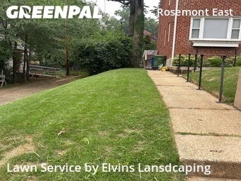 Completed mowing work
