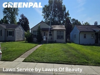 Completed mowing work
