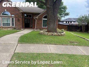 Lawn Maintenancein North Richland Hills,76182,Lawn Mow by Lopez Lawn, work completed in Jul , 2026