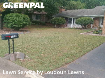 Front Yard Mowing in Sterling, 20164, Lawn Services by Loudoun Lawns, work completed in Dec , 2025