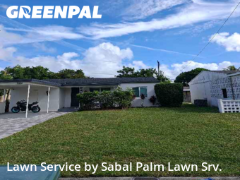 Lawn Mowingin Fort Lauderdale,33334,Lawn Cutting by Sabal Palm Lawn Srv., work completed in Jan , 2026