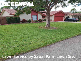 Yard Services in Coral Springs, 33065, Front Yard Mowing by Sabal Palm Lawn Srv., work completed in Nov , 2025