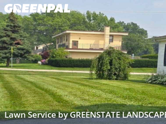 Backyard Mowing in Roselle, 60172, Lawn Work by GREENSTATE LANDSCAPE, work completed in Nov , 2025
