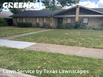 Lawn Mowing Servicein Richardson,75081,Lawn Maintenance by Texas Lawnscapes, work completed in Jan , 2026