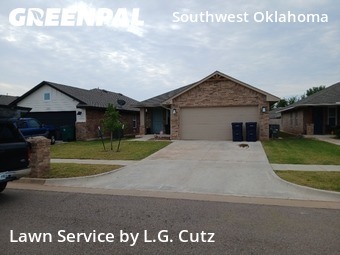 Lawn Care Servicein Yukon,73099,Yard Mowing by L.G. Cutz, work completed in Dec , 2025