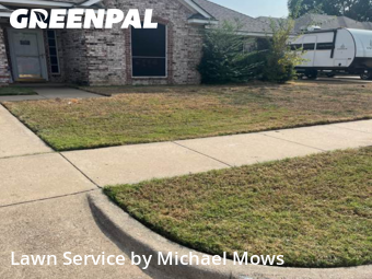 Lawn Mowing Servicein North Richland Hills,76182,Lawn Mowing Service by Michael Mows, work completed in Dec , 2025