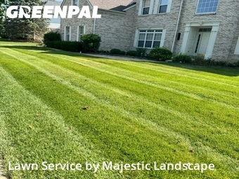 Completed mowing work