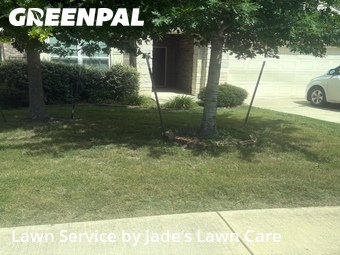 Lawn Cutin San Antonio,78245,Lawn Mowing by Jade’s Lawn Care , work completed in Jun , 2026