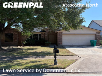 Lawn Mowing Servicein Humble,77346,Yard Cutting by Dominion Lc Tx, work completed in Nov , 2025