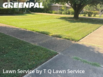 Front Yard Mowing in Ridgeland, 39157, Landscaping Maintenance by T Q Lawn Service, work completed in Oct , 2025