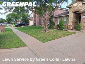 Completed mowing work