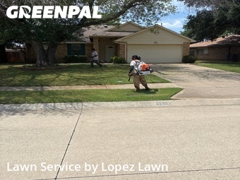 Yard Mowingin Flower Mound,75028,Grass Cutting by Lopez Lawn, work completed in Jun , 2026
