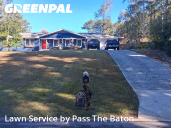 Yard Mowingin Alpharetta,30009,Lawn Mow by Pass The Baton, work completed in Oct , 2025
