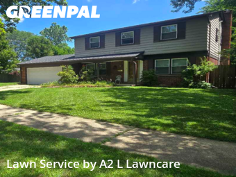 Front Yard Mowing in Ypsilanti, 48197, Grass Services by A2 L Lawncare, work completed in Nov , 2025