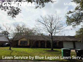 Lawn Cuttingin Houston,77063,Grass Cut by Blue Lagoon Lawn Serv, work completed in Feb , 2026