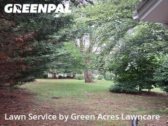 Completed mowing work