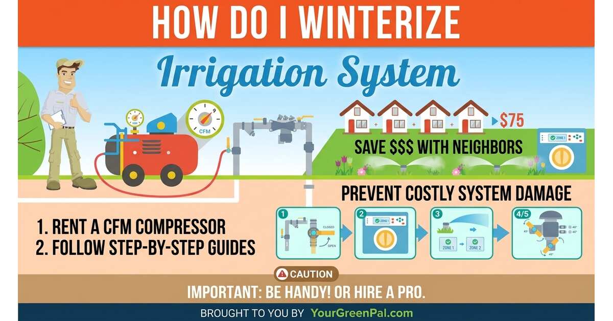 How Do I Winterize Irrigation System? (Infographics) | GreenPal