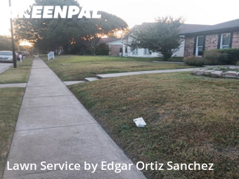 Grass Cuttingin Garland,75044,Yard Cutting by Edgar Ortiz Sanchez, work completed in Nov , 2025