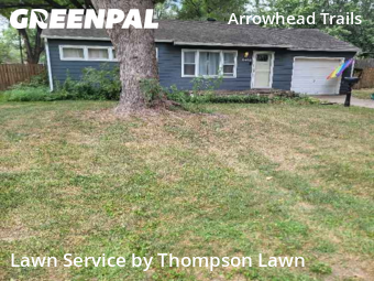 Backyard Mowing in Mission, 66202, Lawn Maintenance by Thompson Lawn, work completed in Oct , 2025