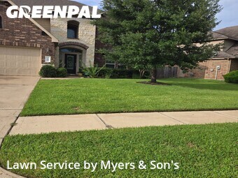Lawn Mowing Servicein Spring,77389,Yard Cutting by Myers & Son's, work completed in Jun , 2026