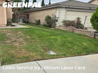 Lawn mowing work completed in Colton, CA