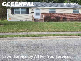 Front Yard Mowing in Hampton, 23666, Landscaping Maintenance by All For You Services, work completed in Nov , 2025