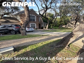 Lawn Mowingin San Antonio,78254,Grass Cut by A Guy & A Gal Lawncare, work completed in Jun , 2026