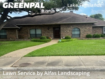 Lawn Servicein Dallas,75243,Grass Cut by Alfas Landscaping, work completed in Jul , 2026