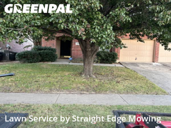 Mowing Services in Roanoke, 76262, Front Yard Mowing by Straight Edge Mowing, work completed in Dec , 2025