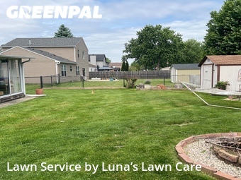 Lawn Cutin Aurora,60504,Lawn Mowing by Luna’s Lawn Care , work completed in Jun , 2026