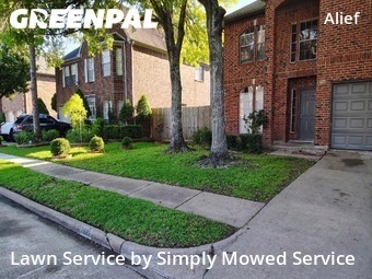 Grass Cutin Stafford,77477,Lawn Maintenance by Simply Mowed Service, work completed in Jul , 2026
