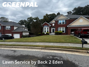 Lawn Care in Duluth, 30096, Lawn Mowing by Back 2 Eden, work completed in Nov , 2025