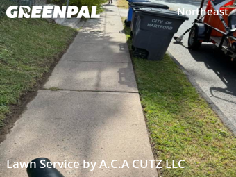 Mowing Services in Hartford, 6112, Lawn Management by A.C.A CUTZ LLC , work completed in Nov , 2025