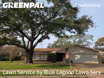 Lawn Mowingin Katy,77450,Lawn Cut by Blue Lagoon Lawn Serv, work completed in Feb , 2026