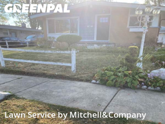 Weekly Mowing in Pontiac, 48342, Lawn Cutting by Mitchell&Company, work completed in Nov , 2025