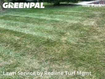 Completed mowing work
