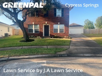 Grass Cuttingin Cypress,77433,Lawn Mowing by J.A Lawn Service, work completed in Feb , 2026
