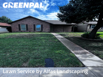 Grass Cutin Lewisville,75077,Grass Cutting by Alfas Landscaping, work completed in Nov , 2025