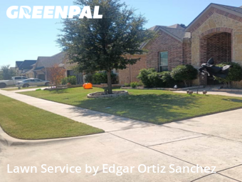 Yard Mowingin Wylie,75098,Lawn Cutting by Edgar Ortiz Sanchez, work completed in Jan , 2026