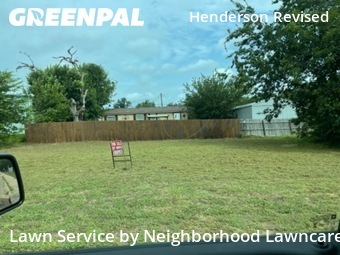 Completed mowing work