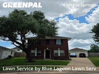 Yard Cuttingin Cypress,77433,Lawn Care by Blue Lagoon Lawn Serv, work completed in Jun , 2026