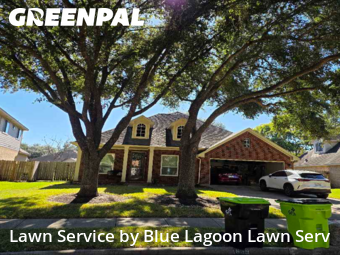 Lawn Cuttingin Missouri City,77459,Grass Cutting by Blue Lagoon Lawn Serv, work completed in Dec , 2025