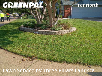 Yard Mowing in Dallas, 75252, Lawn Mowing by Three Pillars Landsca, work completed in Nov , 2025