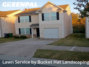 Lawn Carein Charlotte,28213,Lawn Cutting by Bucket Hat Landscaping, work completed in Nov , 2025