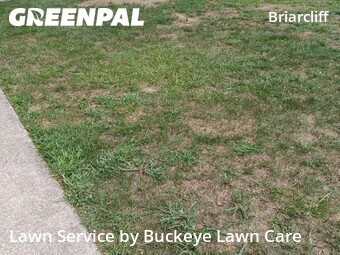 Completed mowing work