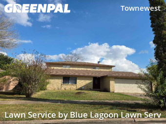 Yard Cuttingin Sugar Land,77498,Lawn Cut by Blue Lagoon Lawn Serv, work completed in Dec , 2025