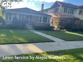 Lawn Cuttingin Evanston,60202,Lawn Cut by Alejos Brothers, work completed in Jun , 2026
