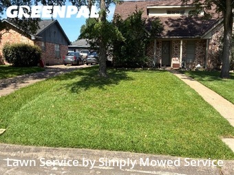 Lawn Mowing Servicein League City,77573,Lawn Maintenance by Simply Mowed Service, work completed in Jun , 2026